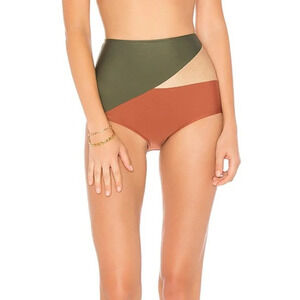 Adriana Degreas Bikini Bottom P/S in Green Sand NWT $360